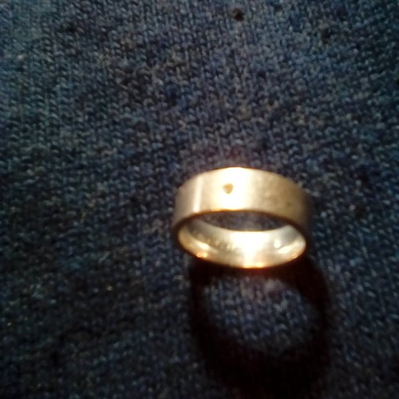 Unbranded Other - Unisex silver ring with stone